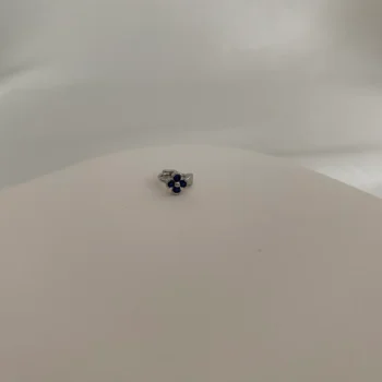Mavi Çiçekli Piercing
